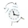 Alarm Clock Classic Double Bell Glass Lens Metal Main Body