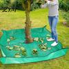 Efficient Yard Waste Removal Landscape Tarp for Trimming, Garden Pruning with Hole & 4 Versatile Lawn Work Helper Corner Buckles, Shrub Trimmings
