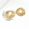 Versatile European & American Fashion Zinc Alloy Geometric Stud Earrings for Women