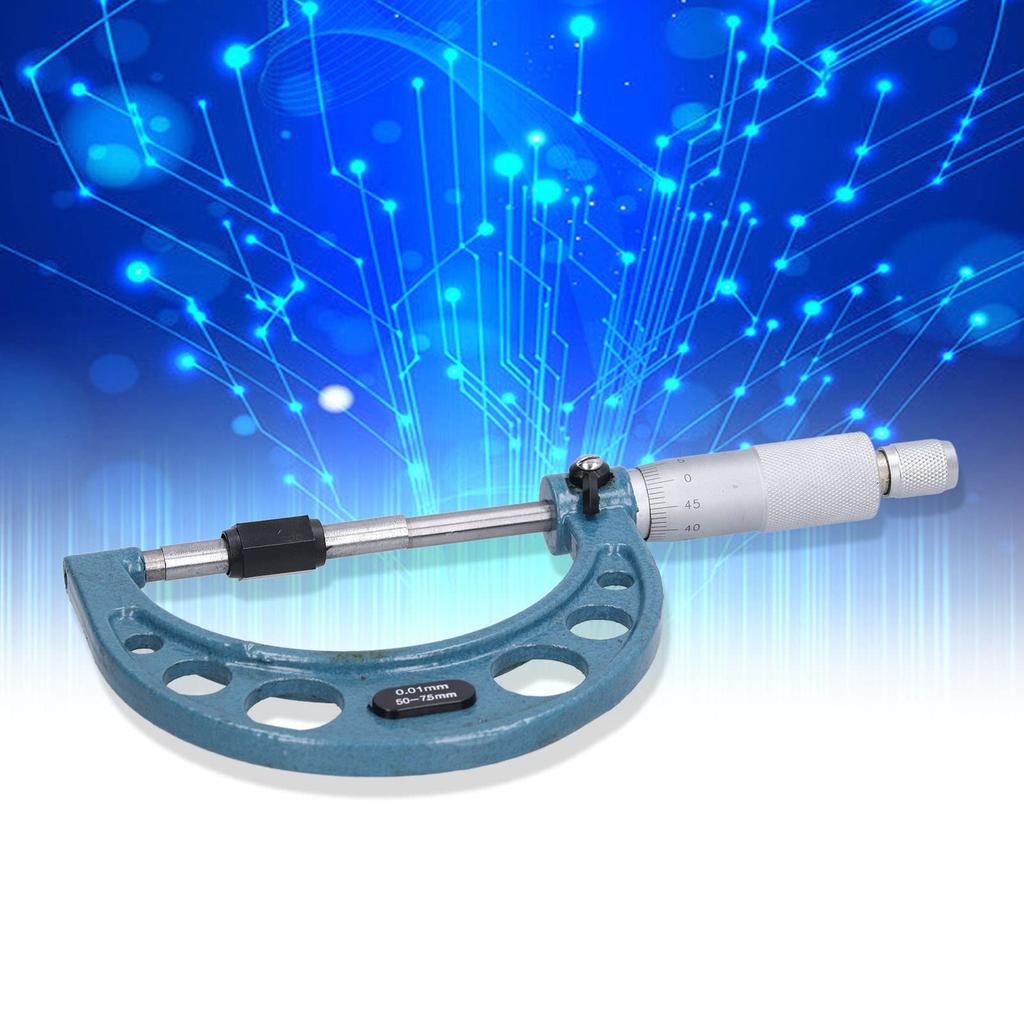 Outside Micrometer, 50-75mm, 0.01mm, Stainless Steel