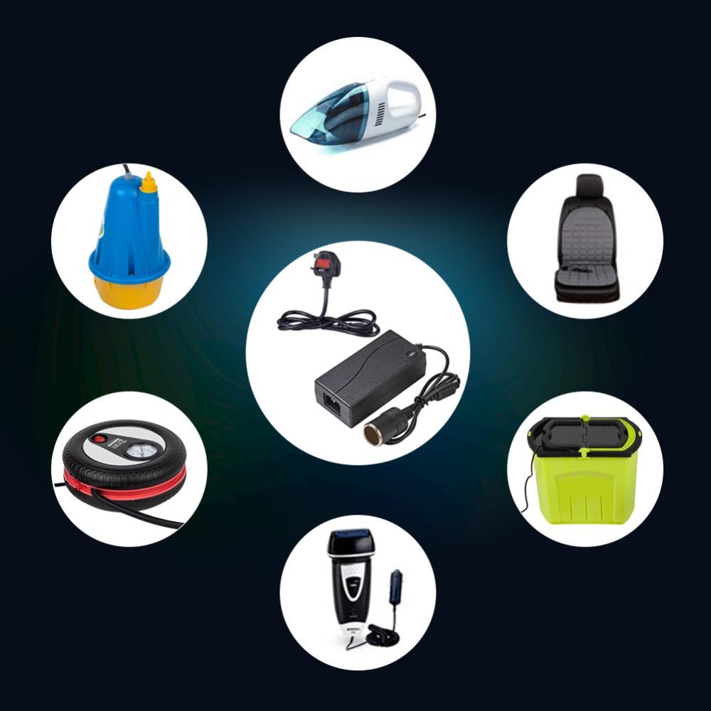 Power Inverter Voltage AC 110-240V To DC 12V 5A Car Cigarette Lighter Socket Power Adapter Converter Wall Charger Plug