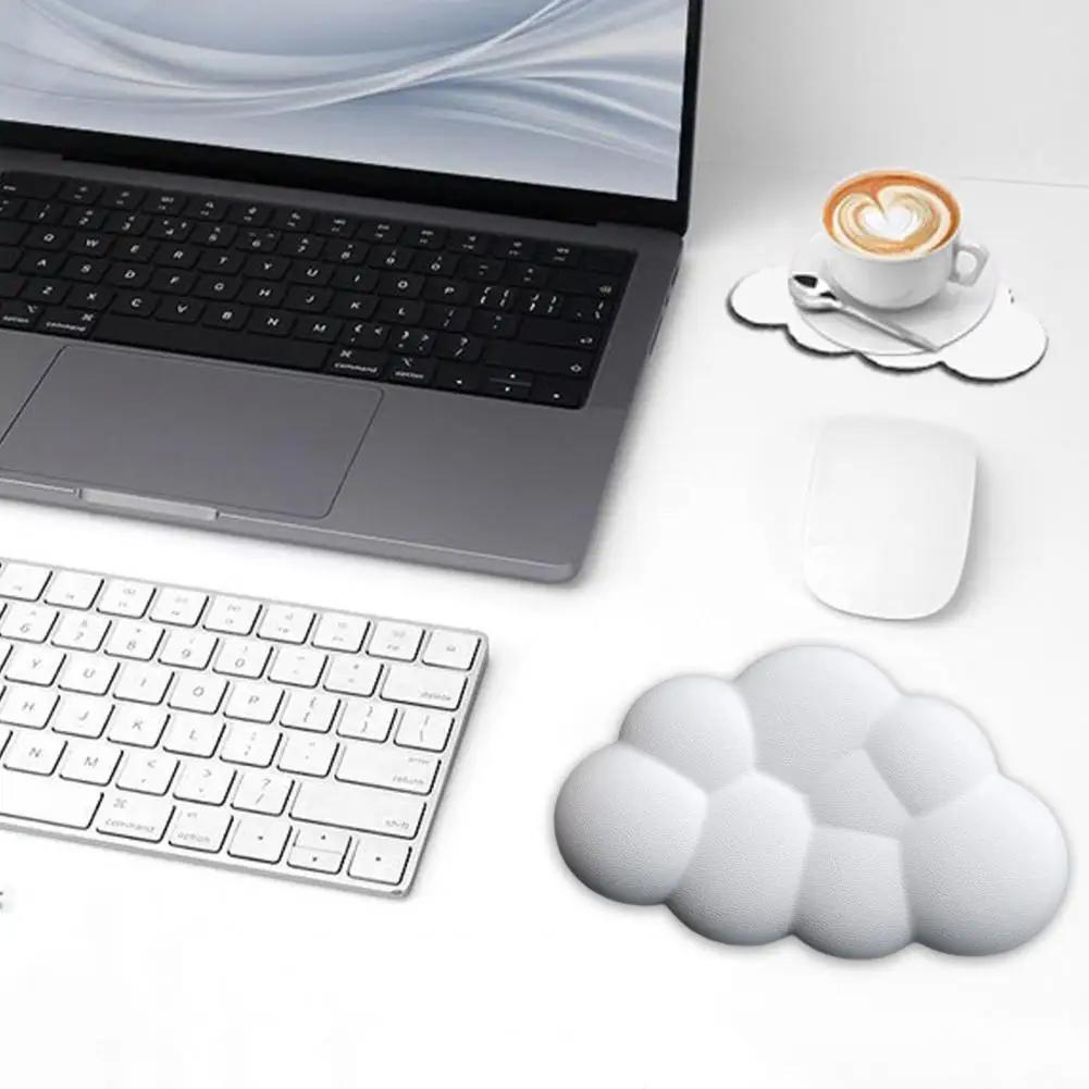 Podložka pod myš Cloud s opěrkou zápěstí Klávesnice Cloud Protiskluzová Podložka Podpora Ergonimické Cloud podložky pod myš a Cloud opěrka zápěstí pro klávesnici