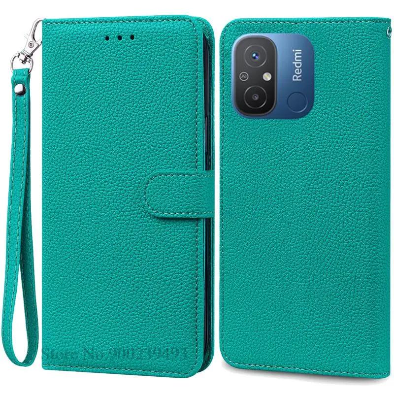 16 Farben Redmi 12C Hülle für Xiaomi Redmi 12C Hülle Leder Brieftasche Flip Case für Redmi 12C 12 C redmi12c Schutzhülle Kartensteckplatz Halter Abdeckung