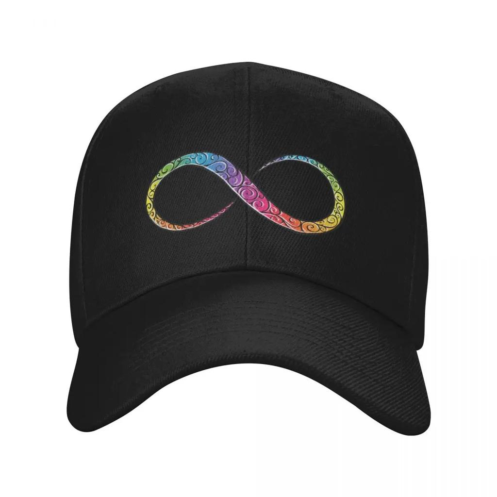 Neurodiversity Pride Purple Baseball Cap Beach Outing Luxury Hat western Boy Womens