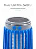 Electric Mosquito Killer Lamp UV Light Bug Zapper Trap Solar Charging Rechargeable Summer Fly Swatter Insect Killer Light