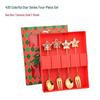 Christmas Cartoon Stainless Steel Spoon & Fork Set – Festive Cutlery with Gift Box