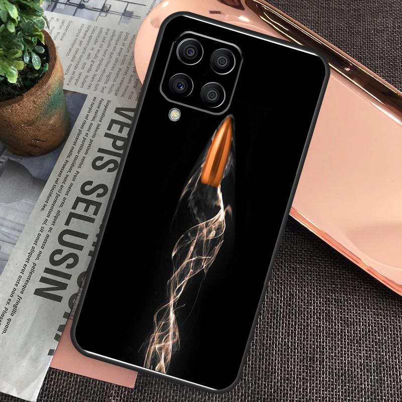 Military Gun Bullets Collage For Samsung Galaxy M34 M54 M14 M53 M33 M13 M12 M32 M52 M20 M15 M55 M21 M51 M30s M31s Case