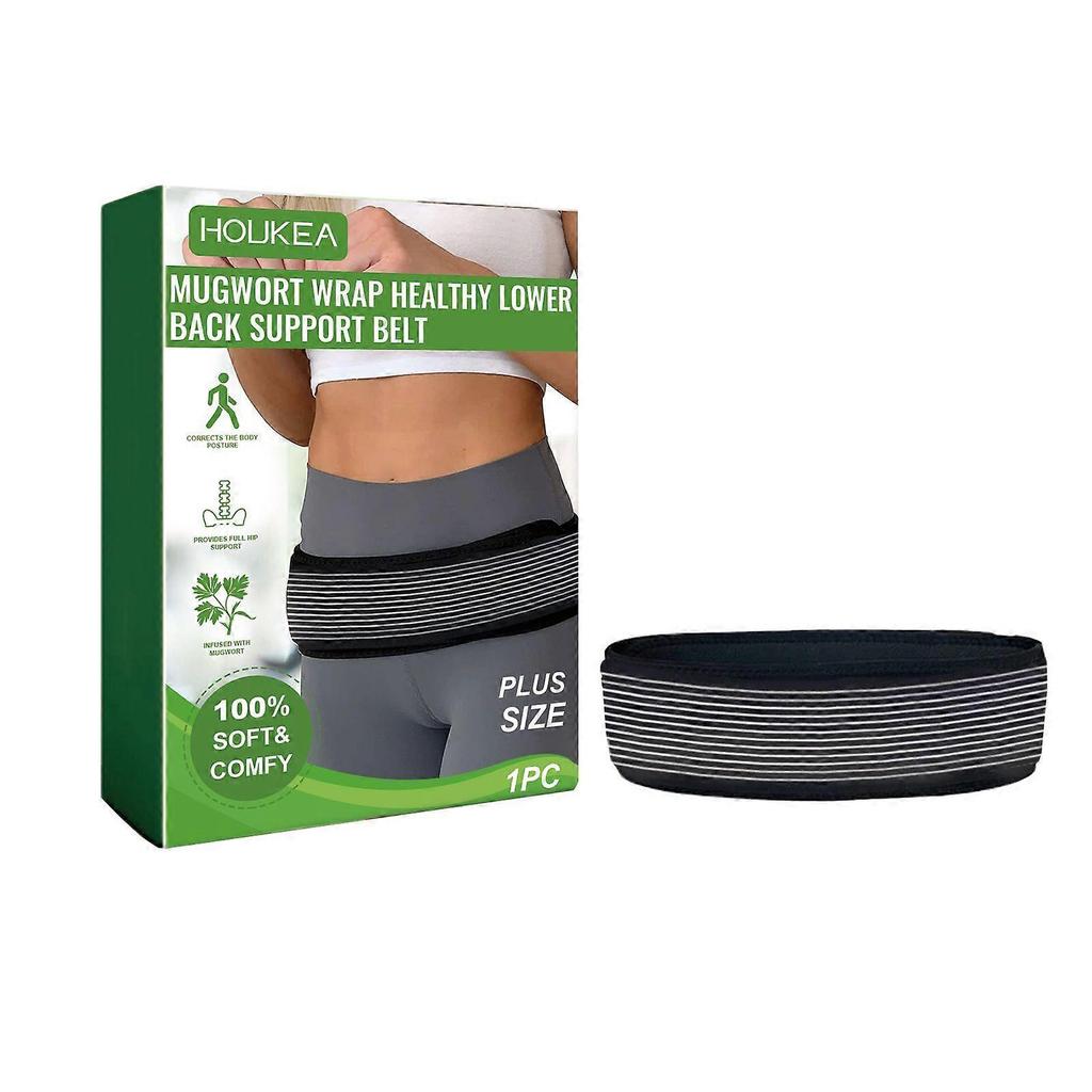 Mugwort Wrap Healthy Lower Back Support Belt, Ease Lower Back Discomfort With An Adjustable Support Strap