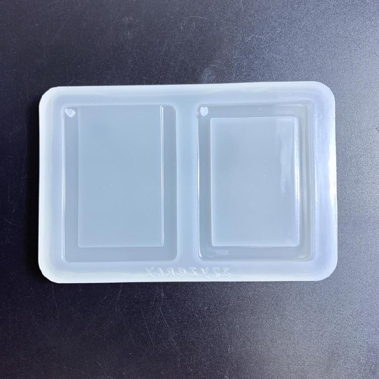 Geometry Mirror Quicksand Photo Frame Epoxy Mold for DIY Craft Decorative Mould