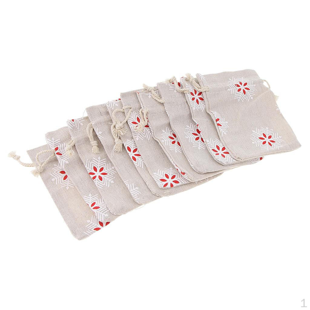 

4 by 5.5 Inch Muslin Bags with Drawstring, 10pcs Candy/Gifts/Jewelry/Soaps Wedding Favors