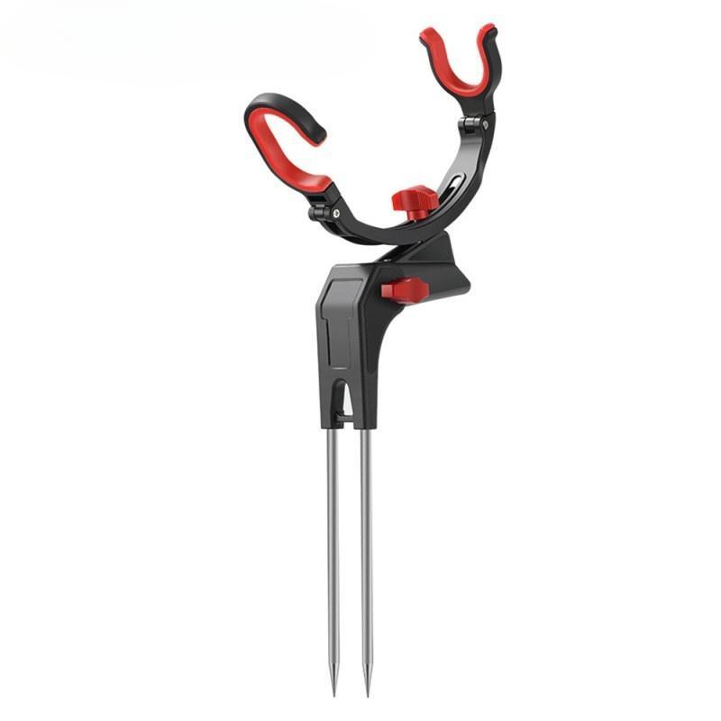 

1шт подставка для удочки с регулируемой на 360 градусов нейлоновой рамой красный