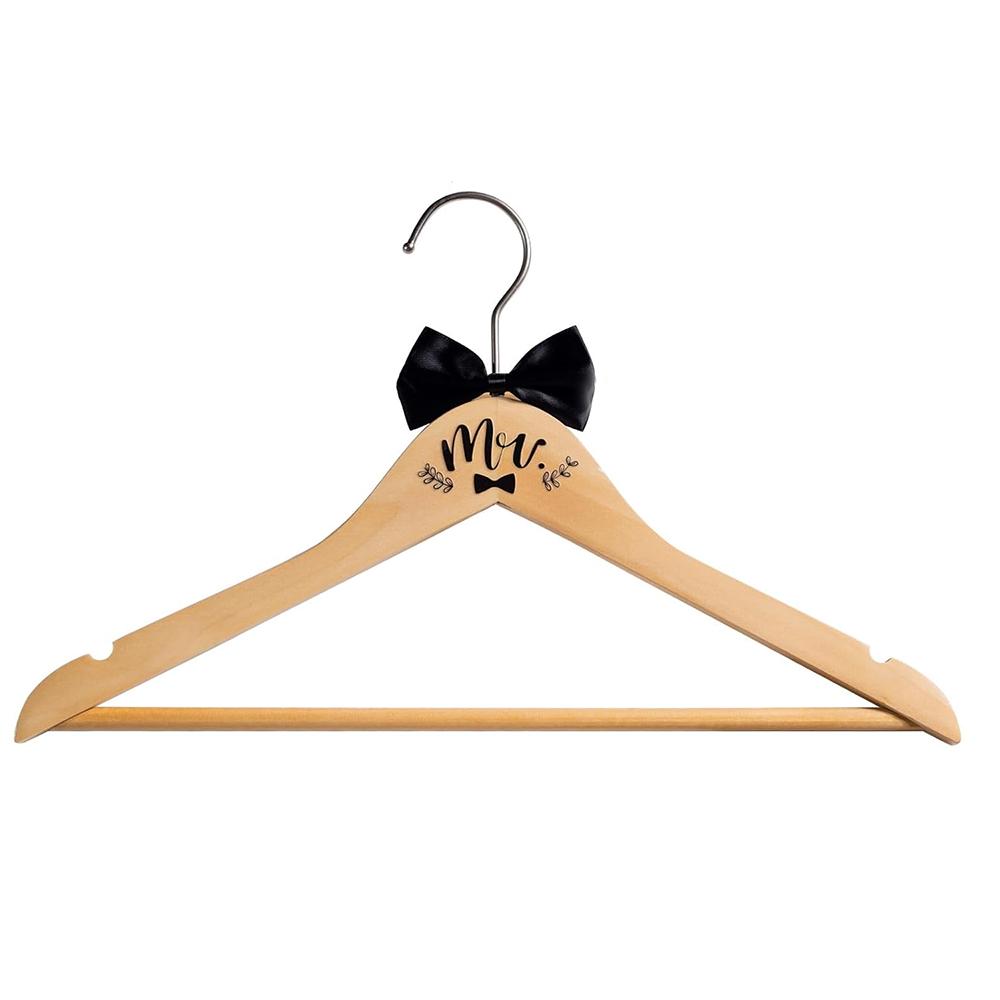 Personalized Floral Wedding Dress Hanger Engraved Hanger Bride & Groom Engagement Bachelorette Party Bridal Shower Bridal Gift 1pcs38cm
