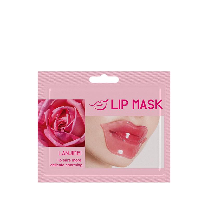 Коллагеновая и желеобразная маска для губ: Увлажняющий патч для лица с фруктовыми экстрактами, разглаживающий морщины