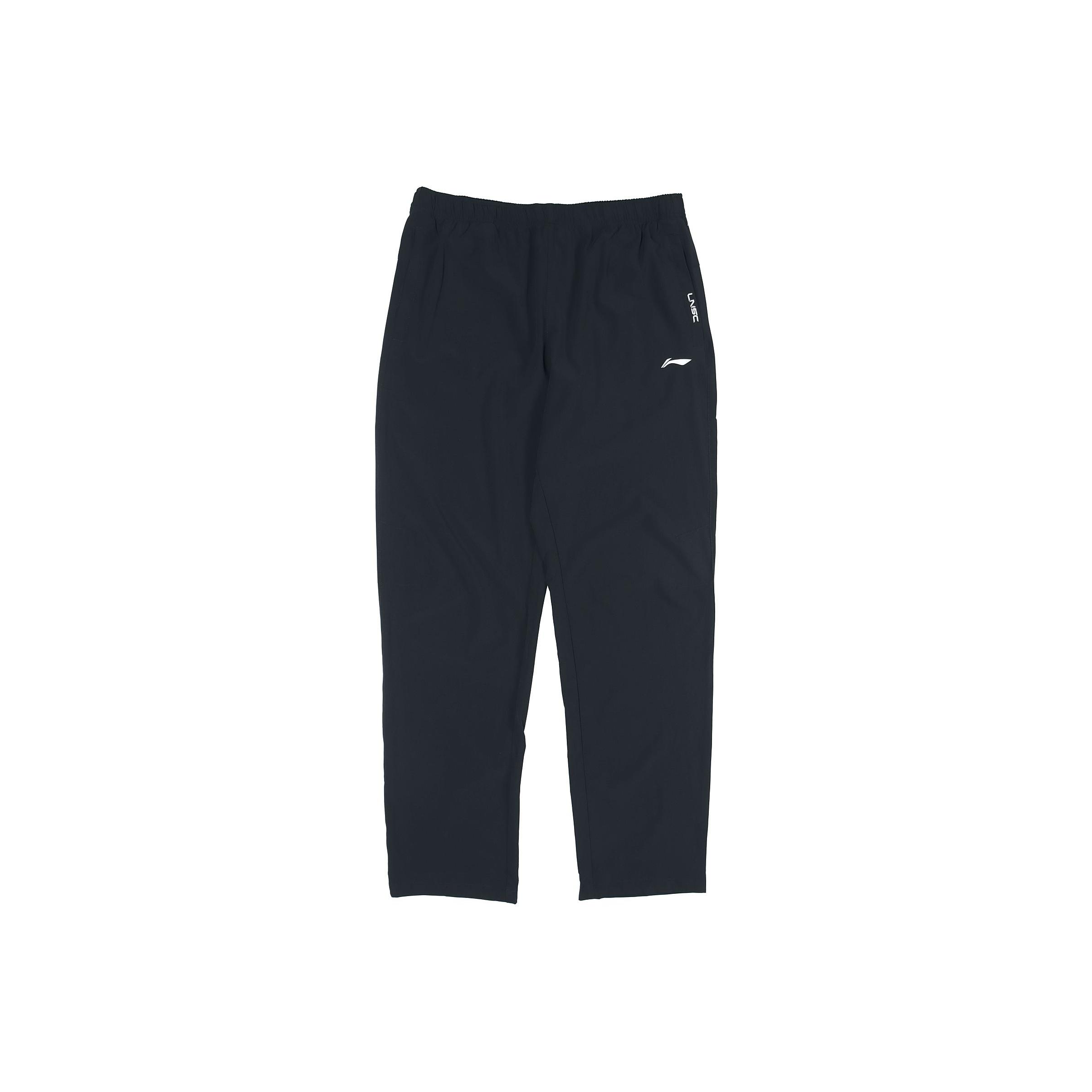 

Легкие дышащие прямые спортивные брюки с логотипом Li Ning, мужские, черные, AYKR459-1 XXXL