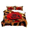Luxury Leopard Duvet Cover Queen Bedding Sets, Black Comforter Quilt Cover, Cheetah Print Gifts for Men B
