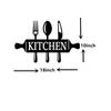 Wrought Iron Kitchen Wall Decor Sign Metal Art Hanging Plate Home Decoration