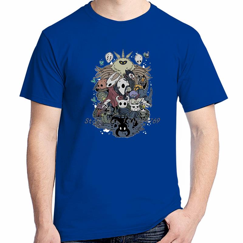 Hollow Knight Round Neck Cotton T Shirt Short Sleeve Tshirt Summer Tees Tops Harajuku Streetwear High Quality Unisexs Clothes