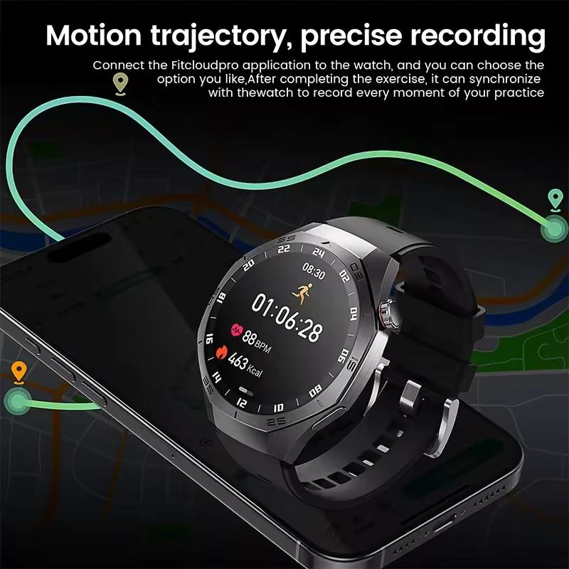 SmartWatch 5 Pro Smartwatch Herren Bildschirm GPS Bewegungstrajektorie Herzfrequenz Bluetooth Anrufe SmartWatches Wasserdicht