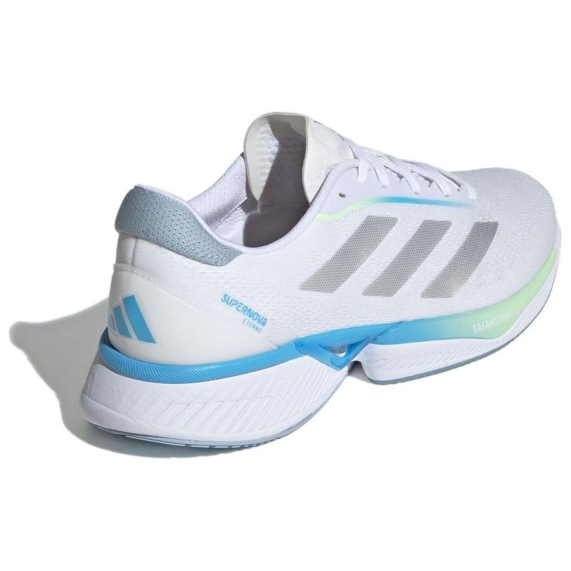 adidas Supernova Eterno men low-top mesh cushioned anti-slip running shoes white-silver-blue ID1285