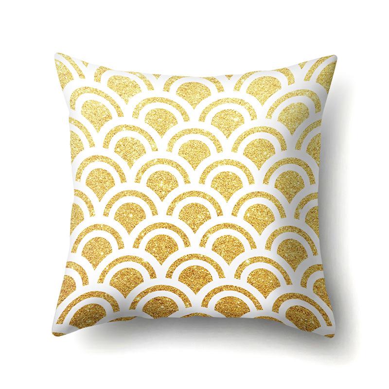 Ins Creative NATO Style Geometric Polyester Pillow Case Car Decoration Home Printed Waist Cushion Pillow Case Pillow Case
