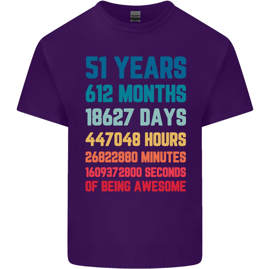 51st Birthday 51 Year Old Unisexs Light Cotton TShirt
