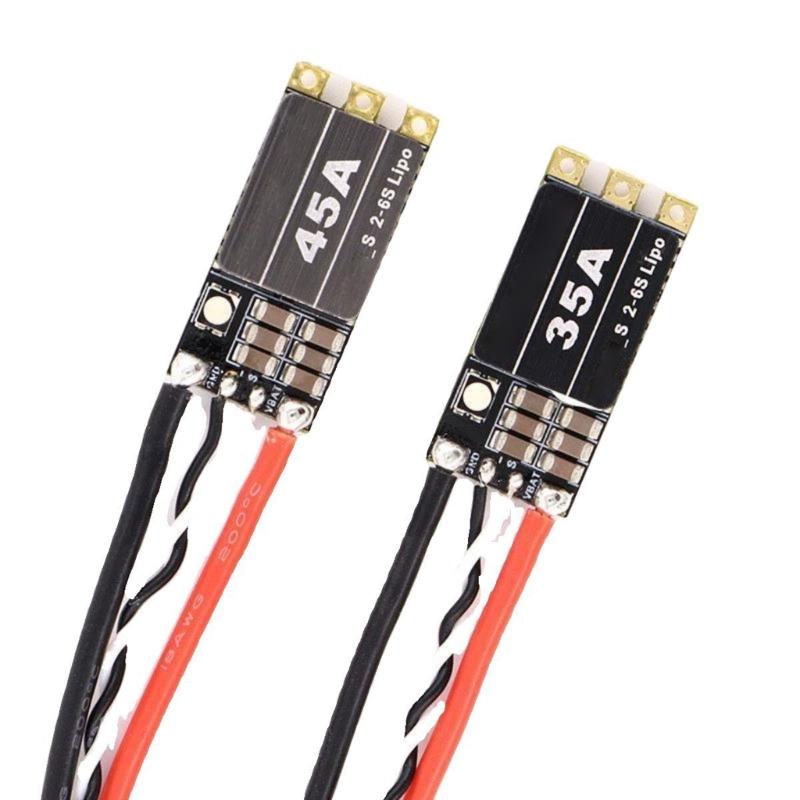 For BLHeli-S 2-6S Brushless Speed Controller 35A 45A with LED Light For Remote Control FPV Drones Parts