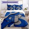 Set Lenzuola Stampate Calcio Italia 3 Pezzi Copriletto Traspirante Accogliente come Regalo per Inaugurazione Casa o Vacanze