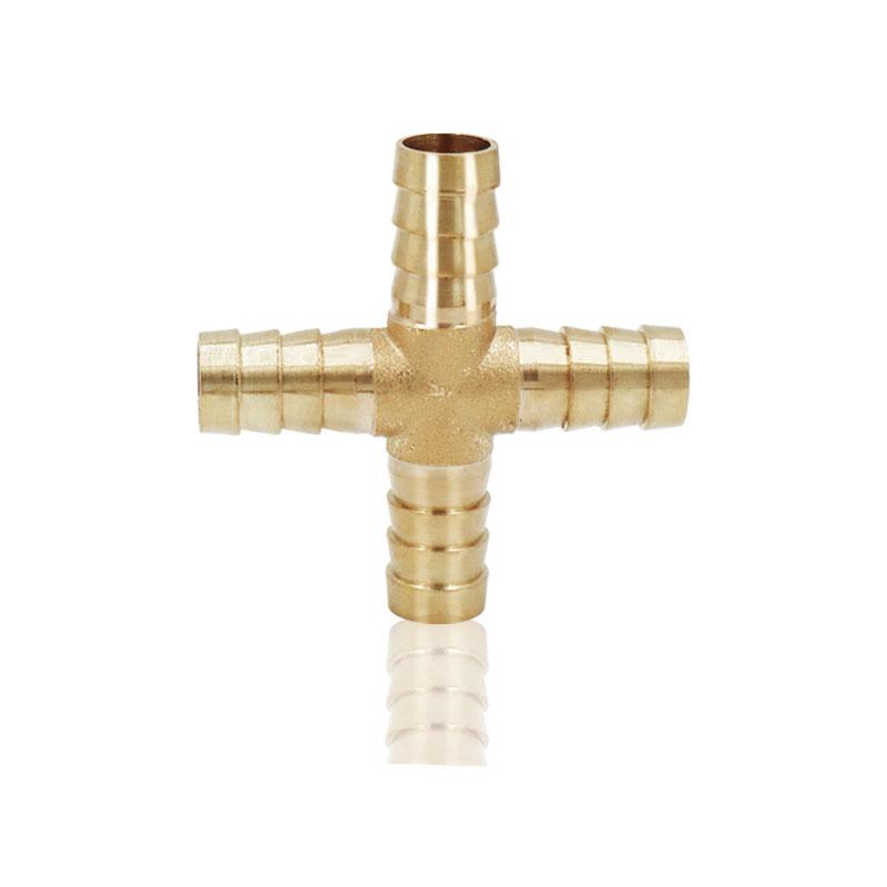 Mässing Barb Rörkoppling 2 3 4-vägs mässingskoppling För 4mm 5mm 6mm 8mm 10mm 12mm 16mm 19mm slang koppar Pagoda Vattenrörskopplingar