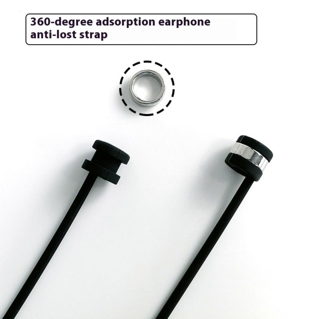 Detachable Magnetic Safety Lanyard for Wireless Earbuds Universal Compatibility Ergonomic Wear Design