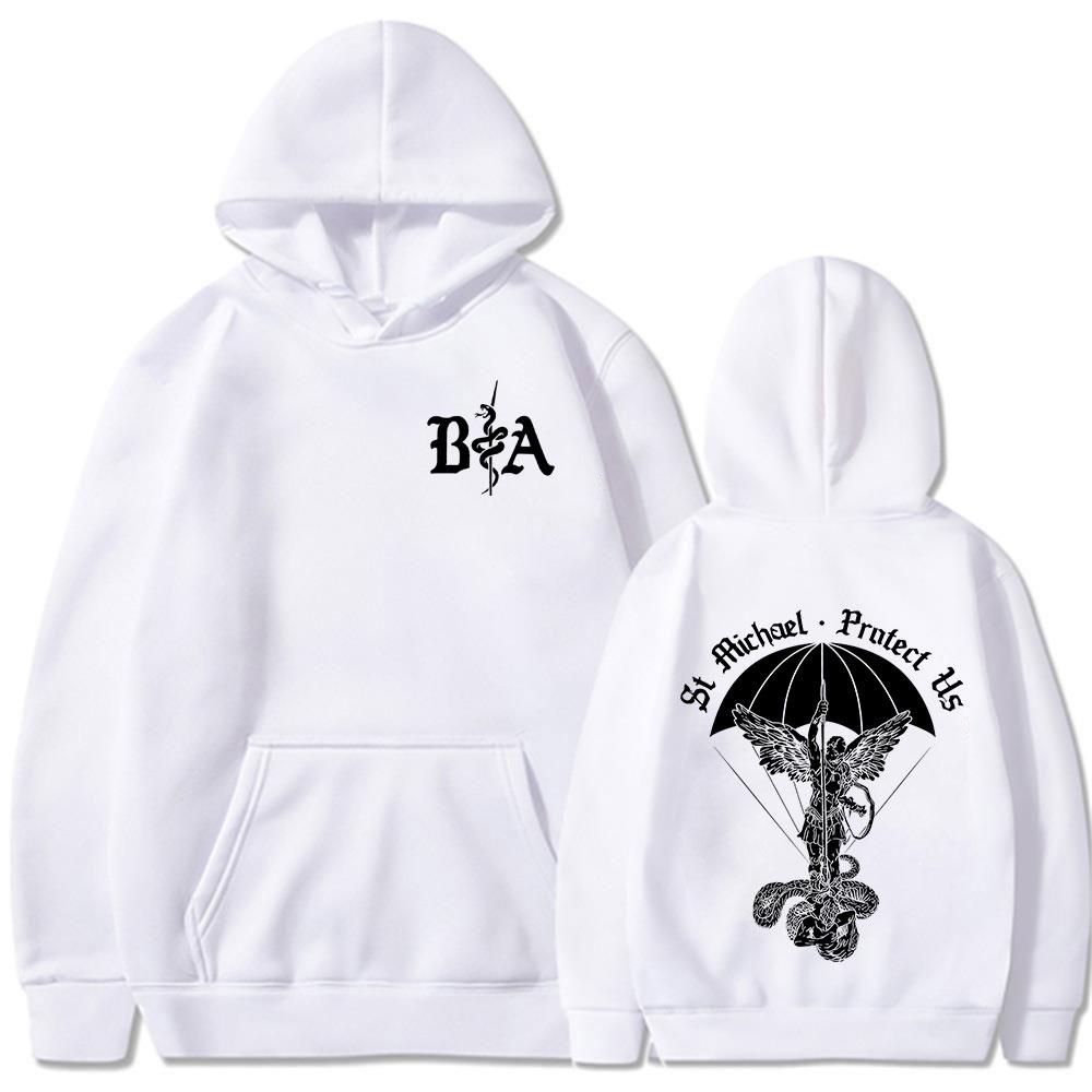 ST Michael Brothers in Arms Double Sided Print Hoodies Women Clothing Fashion Sweatshirt Oversized Long Sleeve Pullovers