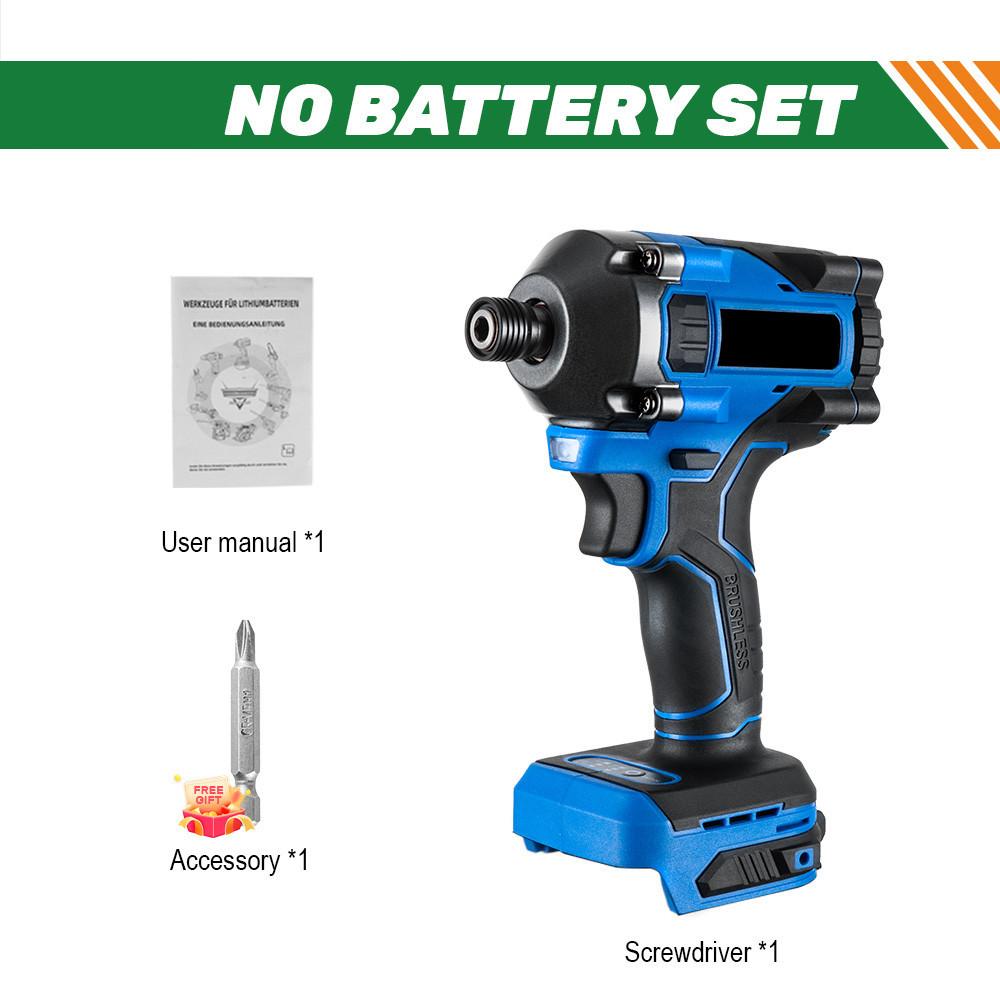 

300 Н·м Бесщеточная электрическая дрель-шуруповерт 1/4 дюйма Аккумуляторный ручной электрический ударный гайковерт Портативный ремонтный электроинструмент