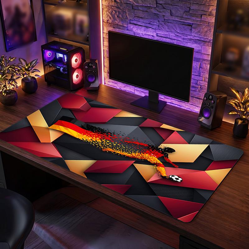 Germany Football Crest Mouse Pad, Extended Non Slip Rubber Desk Mat for Gaming Office Laptop Fan Gift