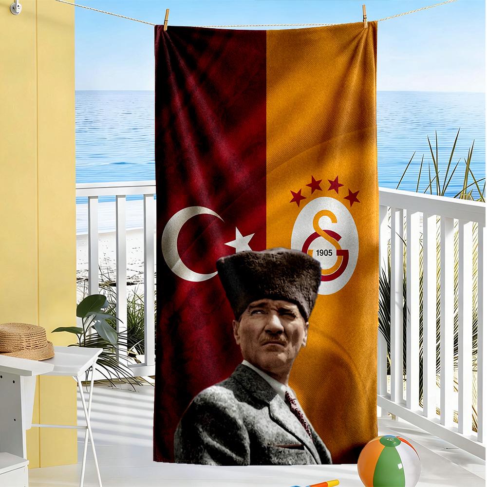 Galatasaray Beach Towel Super Soft & Absorbent Comfortable Lightweight