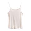 Silkworm silk vest summer outer wear inner mulberry silk knitted sleeveless slim fit versatile bottoming shirt top