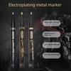 Chotune Reflektierender Chrom Marker Stift - Wasserdichte Galvanisierte Silberfarbe für DIY Hervorhebungen