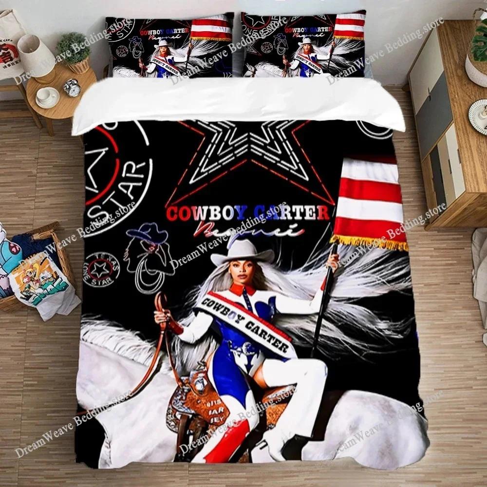 Queen Bed Comforter Sets Single Double Large Size Duvet Cover Set Bedding Decorations B-Beyonces Pillowcase Fashion Art Linen741