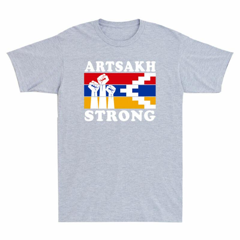 Tee Artsakh is ArUnisexian Flag Cotton T-Shirt Support Artsakh ArUnisexia Strong