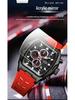 Oufanni Sportive Quartz Chronograph: Stylish Tonneau Men's Watch for Students with Multifunctional Design