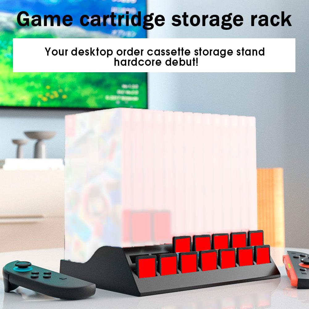 Game Disc Storage Bracketfor Switch Oled Cassette Storage Rack Stand Desktop Game Card Box Holder For Ns Accessories