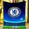 1pc Football Team (35) Theme Blanket - Digital Print, Polyester, Cozy for All Seasons, Perfect for Outdoor, Camping, and Travel