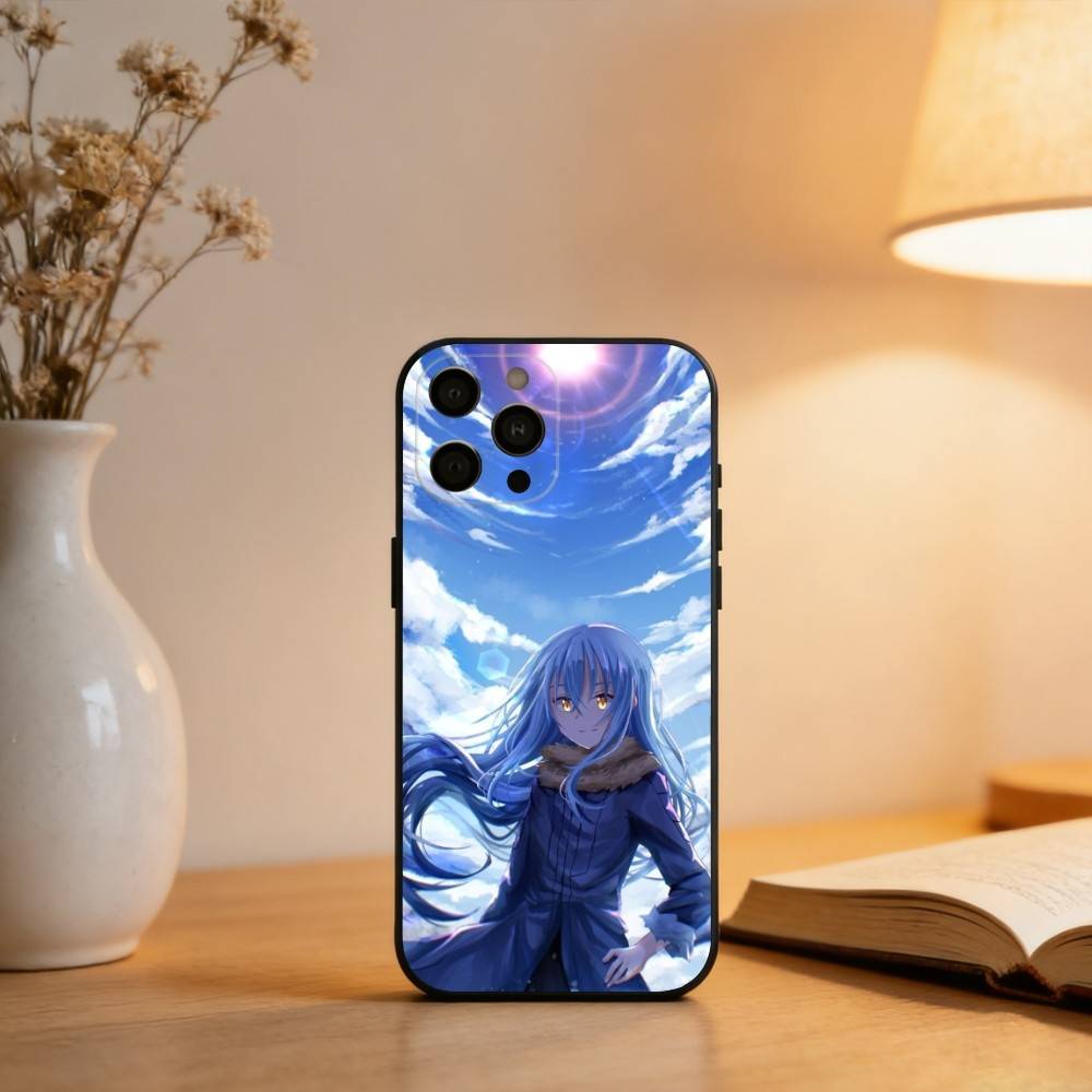 R-Rimuru-U Tempest T-Tensei  Phone Case For iPhone 17,16,15,14,13,12,11 Plus,Pro Max,XS,Soft Silicone Black Cover