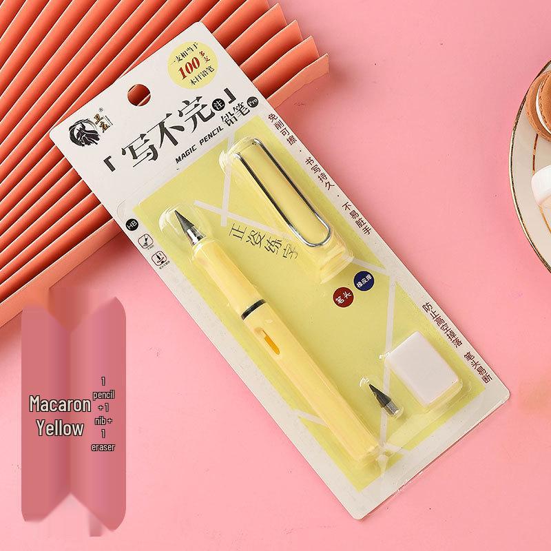 Eternal Black Pencil: Everlasting HB Pencil - No Ink, No Sharpening, Durable Writing & Drawing.