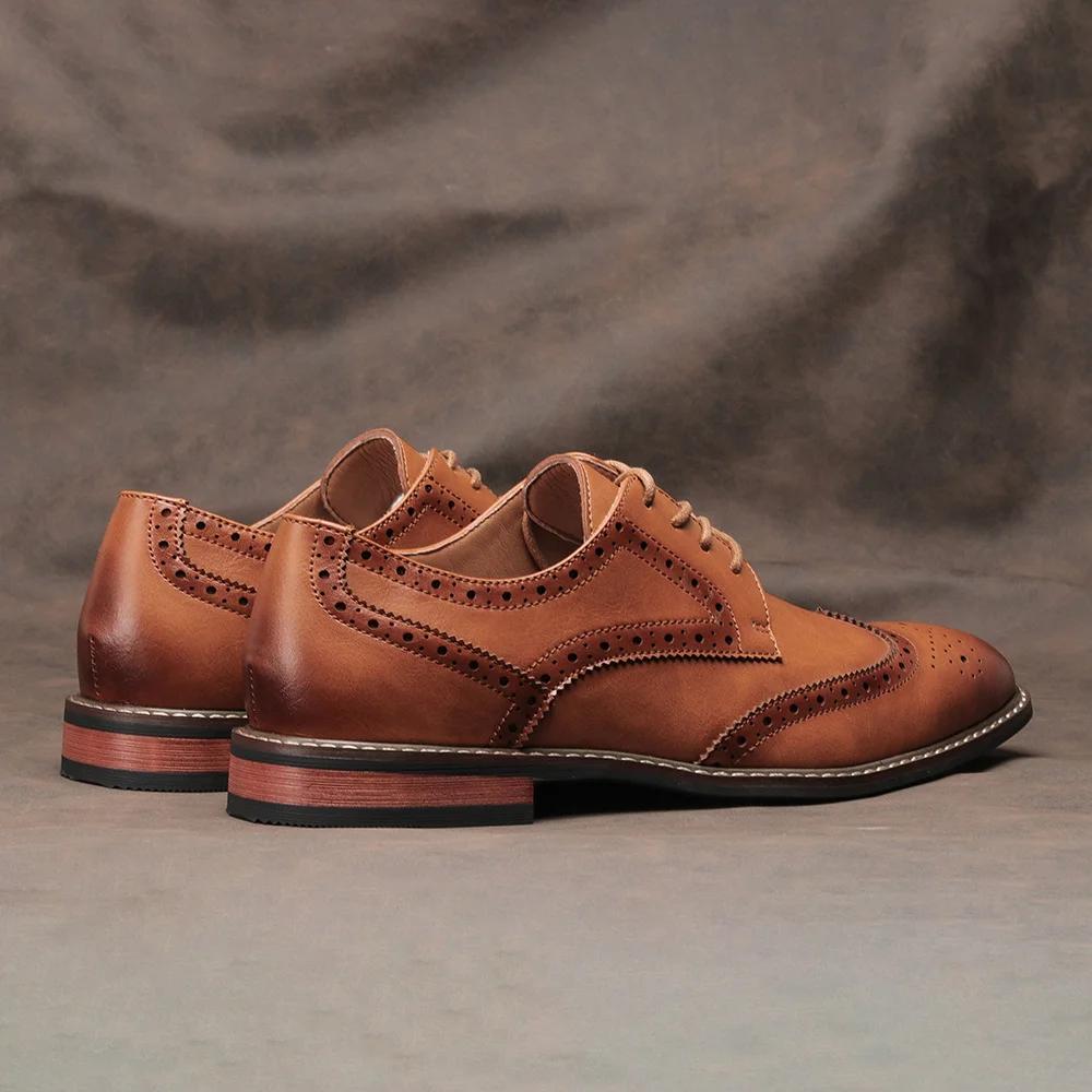 Rozmiar 7 ~ 13 Brogue Dress Buty Męskie Ślubne Skórzane Buty Towarzyskie Męskie Sapato de couro social masculino Zapatos de westir hombre
