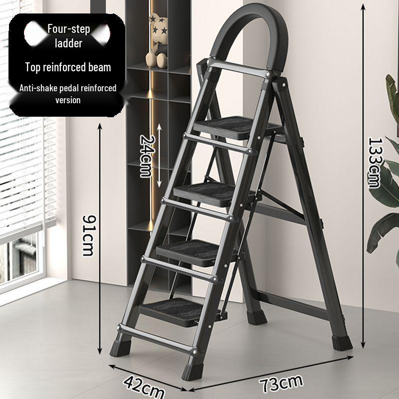 Portable Multi-Functional A-Frame Folding Ladder for Home and Engineering Use