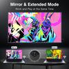 SYONG Portable Wireless HDMI Transmitter and Receiver Adapter 4K Decode 1080P Output 2.4 5G 165FT 50M  for Streaming Video Box