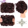 LARGE Comb Clip In Curly Hair Extension Synthetic Hair Pieces Chignon Women Updo Cover Hairpiece Extension Hair Bun
