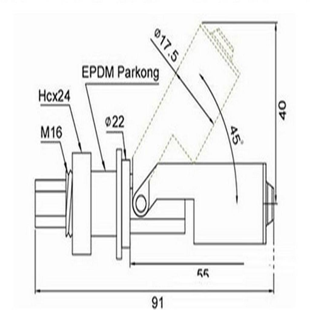 YH  Water Level Sensor Float Switch Horizontal PP Side Mount Switch For Aquariums Fish Tank Pool