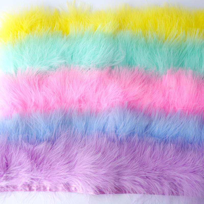 Color Blood Vessel Fleece Feather Cloth Edge Cloth Strip Fleece Cloth Belt Clothing Accessories Diy Car Non-Slip Mat Decorative Material