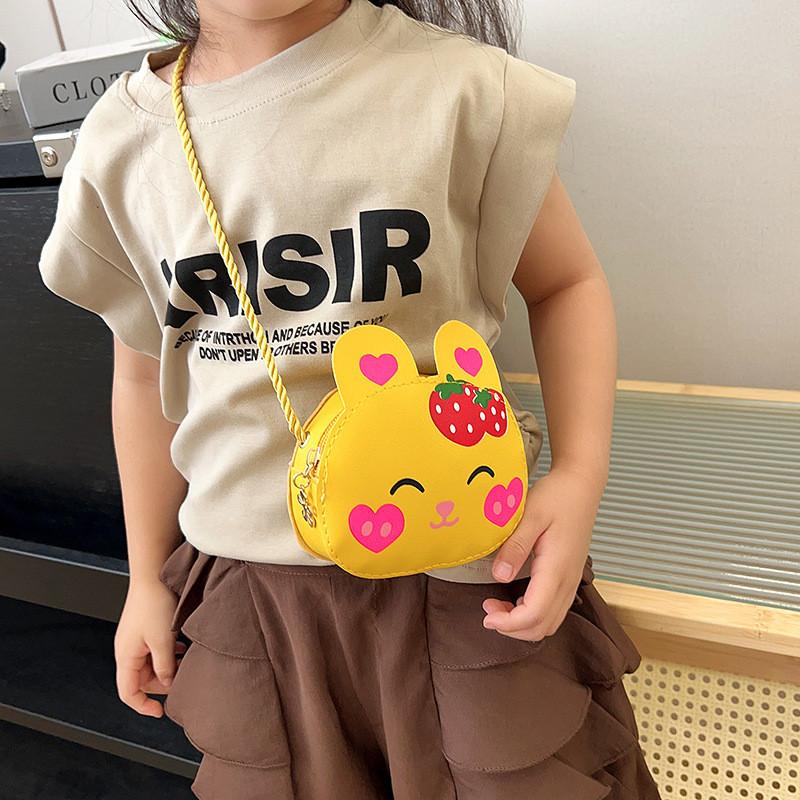 Strawberry Rabbit Shoulder Bag Animal Print Lightweight Adjustable Strap Gift