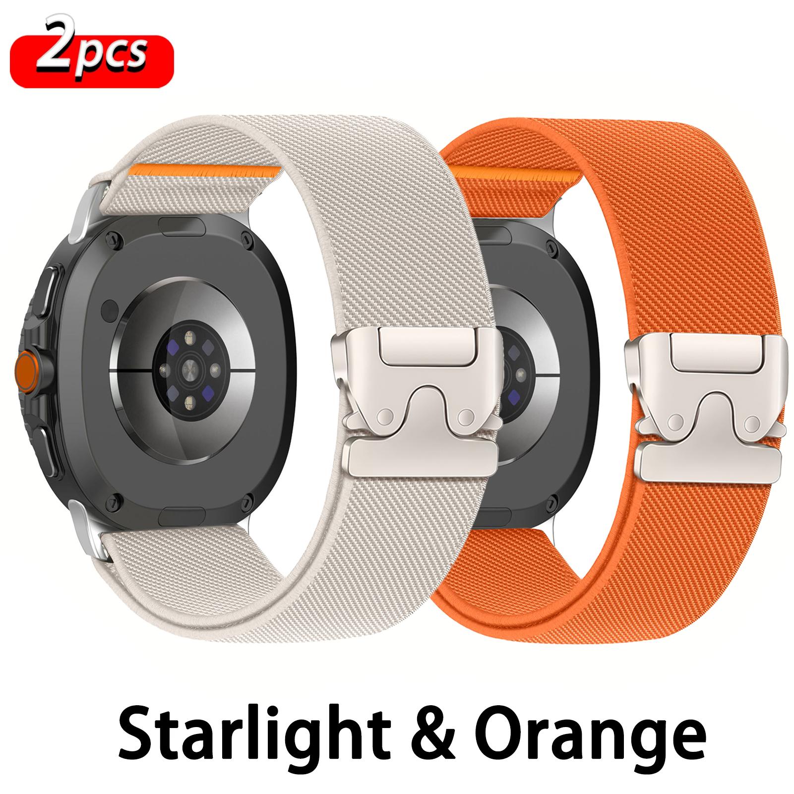 

2 PCS Parachute band for Samsung Galaxy Watch 8 Strap 44mm 40mm Accessories Nylon Bracelet correa galaxy watch 8 classic 46mm Galaxy watch 8 40mm